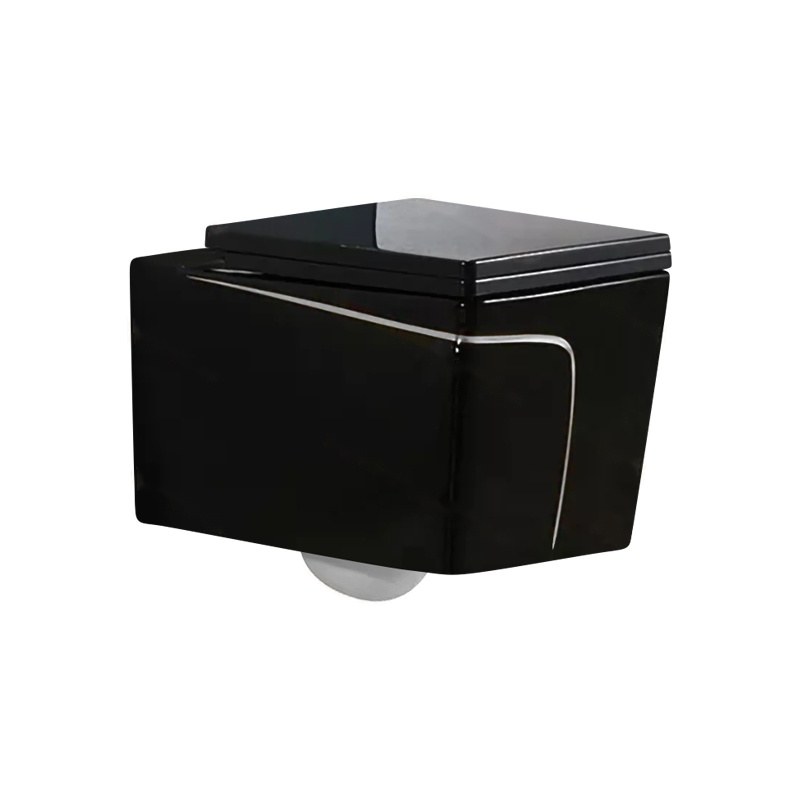 LT-WHT4028-CG-BLSGL black wall-hung-toilets