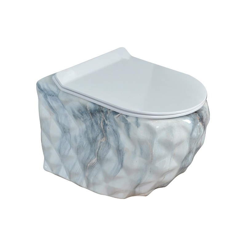 LT-WHT4020-DP-CT18 patterned wall-hung-toilets