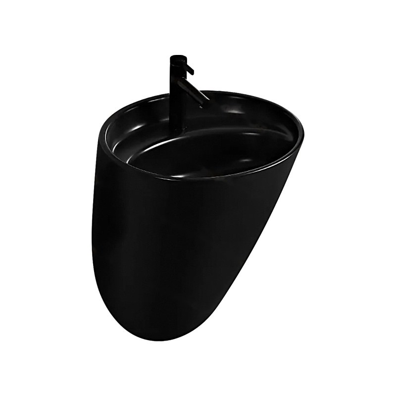 LT-588-M-BL black wall-hung-basins