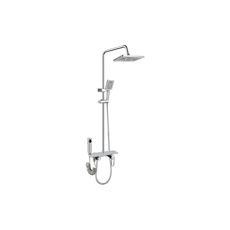 LT-10195-BRA-YTLYHS shower set, shower system, complete shower kit
