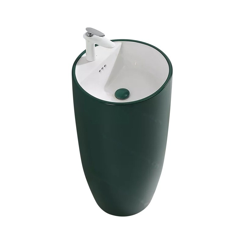 LT-374-M-BGW colored pedestal-basins