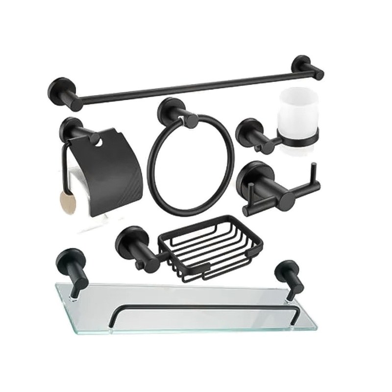 LT-AL8000-7A-B bathroom hardware set, towel bar, bath accessory