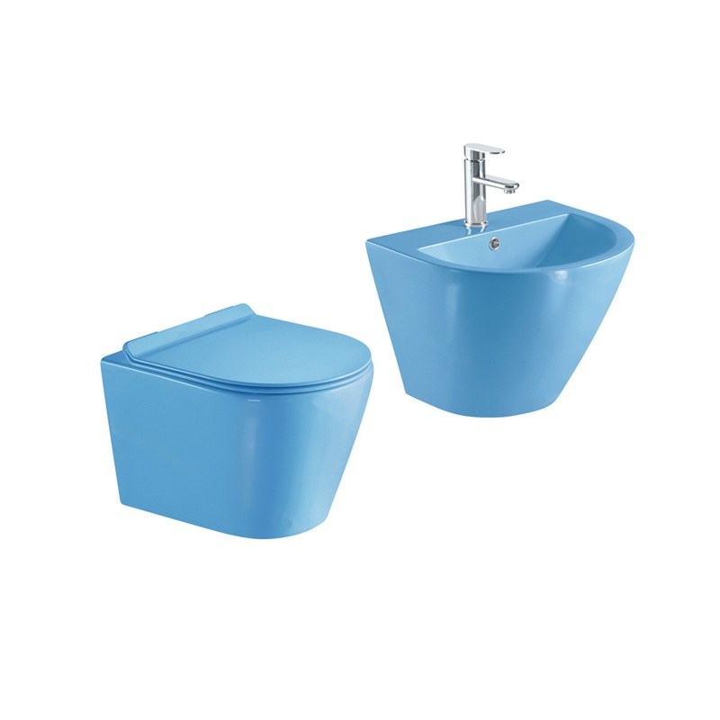 LT-452W-CG-BU-----LT-501-CG-BU white wall-hung-toilet-suites
