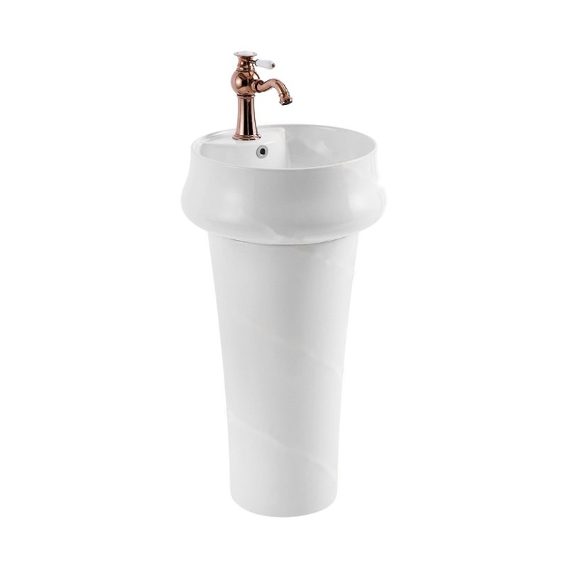 LT-369P white pedestal-basins