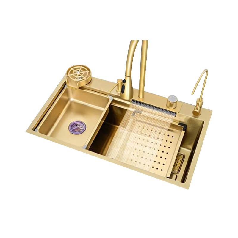 LT-7545FA1LS-Gold kitchen sink, stainless sink, wash basin sink
