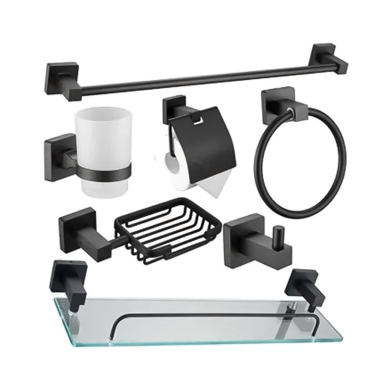 LT-ZS8400-7A-B bathroom hardware set, towel bar, bath accessory