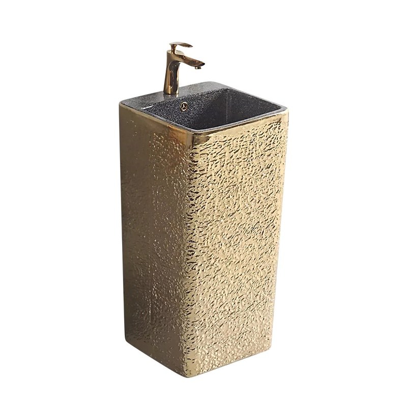 LT-309-RS-UGDNBL gold pedestal-basins