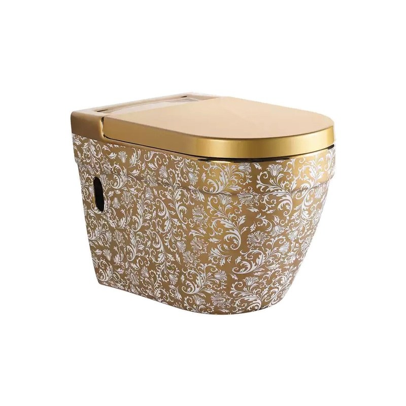 LT-466W-GID-G1 gold wall-hung-toilets