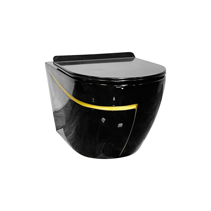 LT-WHT4029-CG-BLGL black wall-hung-toilets