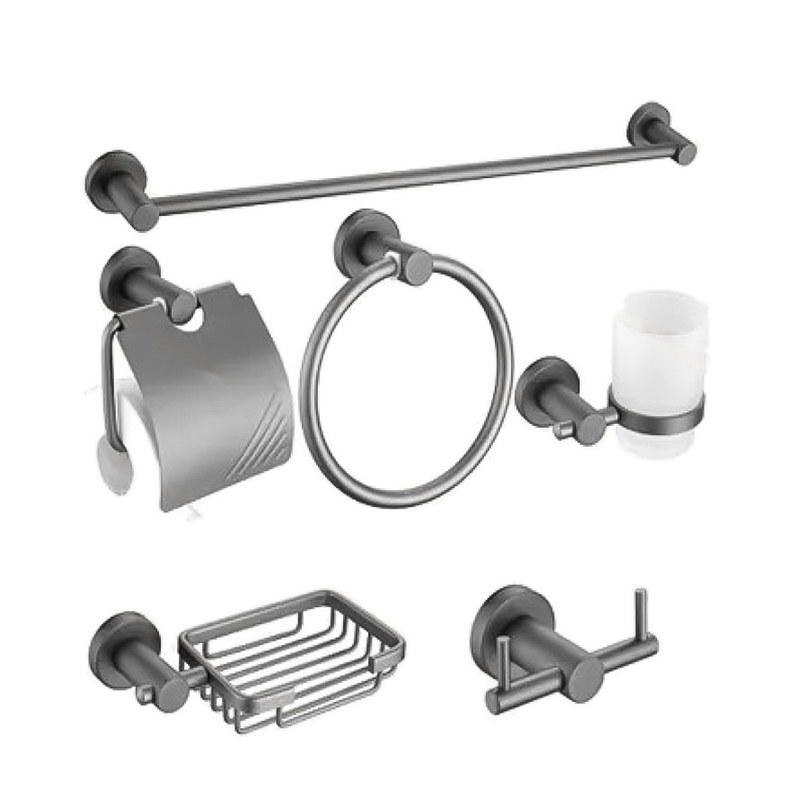 LT-AL8000-6A-GR bathroom hardware set, towel bar, bath accessory