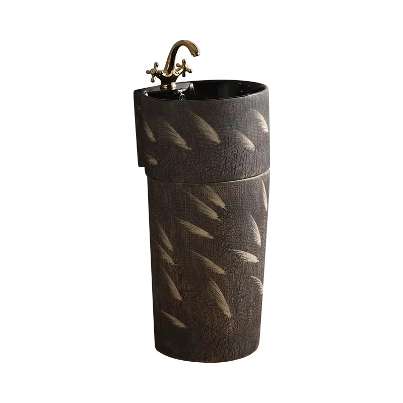 LT-302-SE-CT1 black pedestal-basins