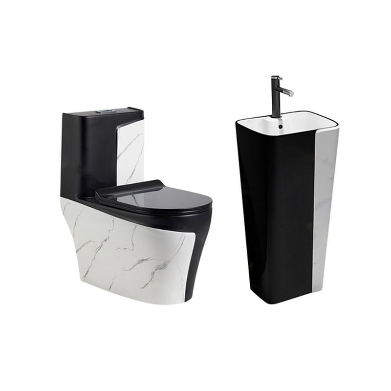 LT-1121-DP-WBL-----LT-320-DP-WBL white two-piece-toilet-suites