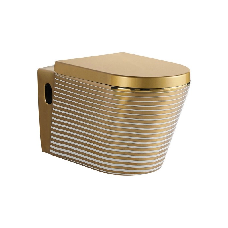 LT-442W-GID-G1 gold wall-hung-toilets