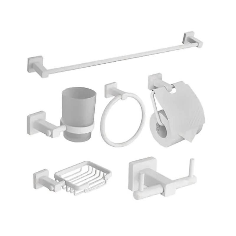 LT-AL4000-6A-W bathroom hardware set, towel bar, bath accessory