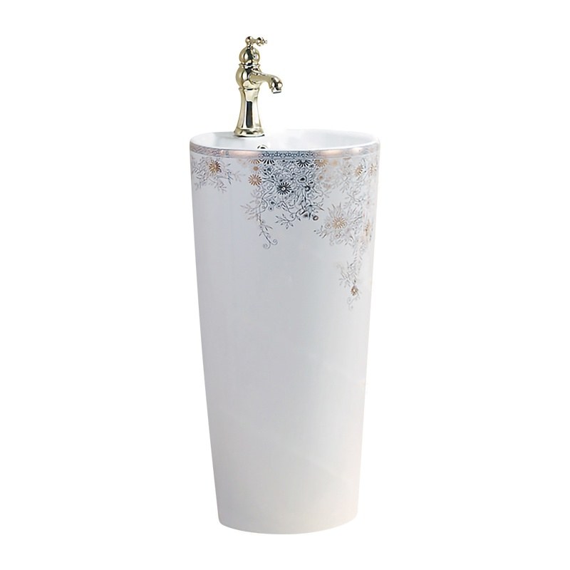 LT-321-GID-G9 patterned pedestal-basins