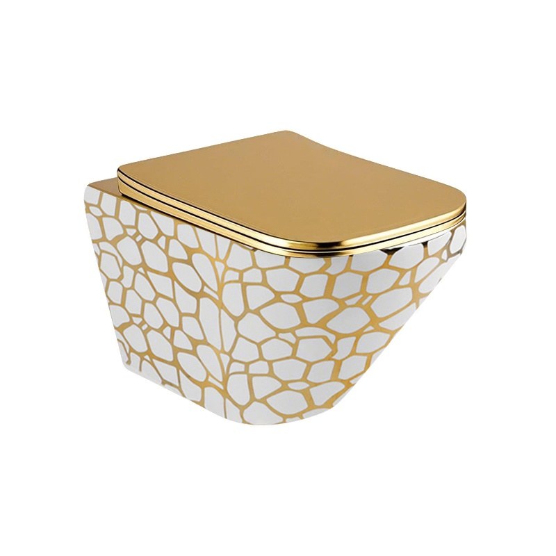 LT-467W-GID-WG3 gold wall-hung-toilets
