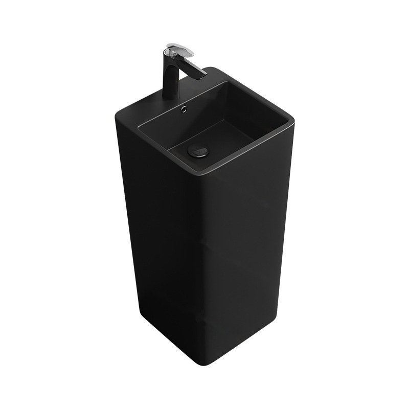 LT-309-M-BL black pedestal-basins