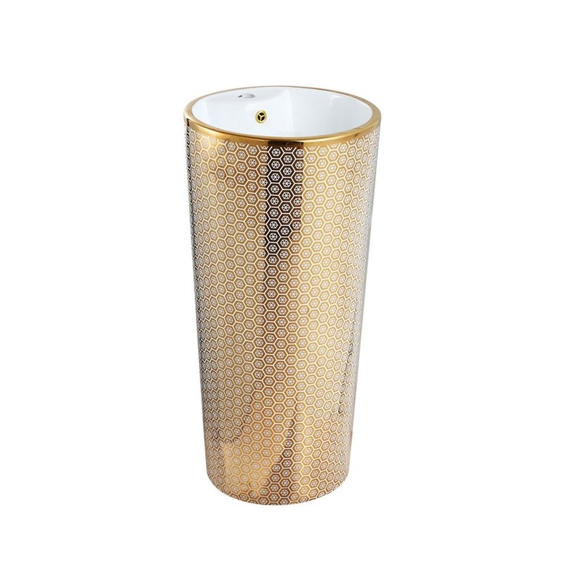 LT-321-GID-GW1 gold pedestal-basins