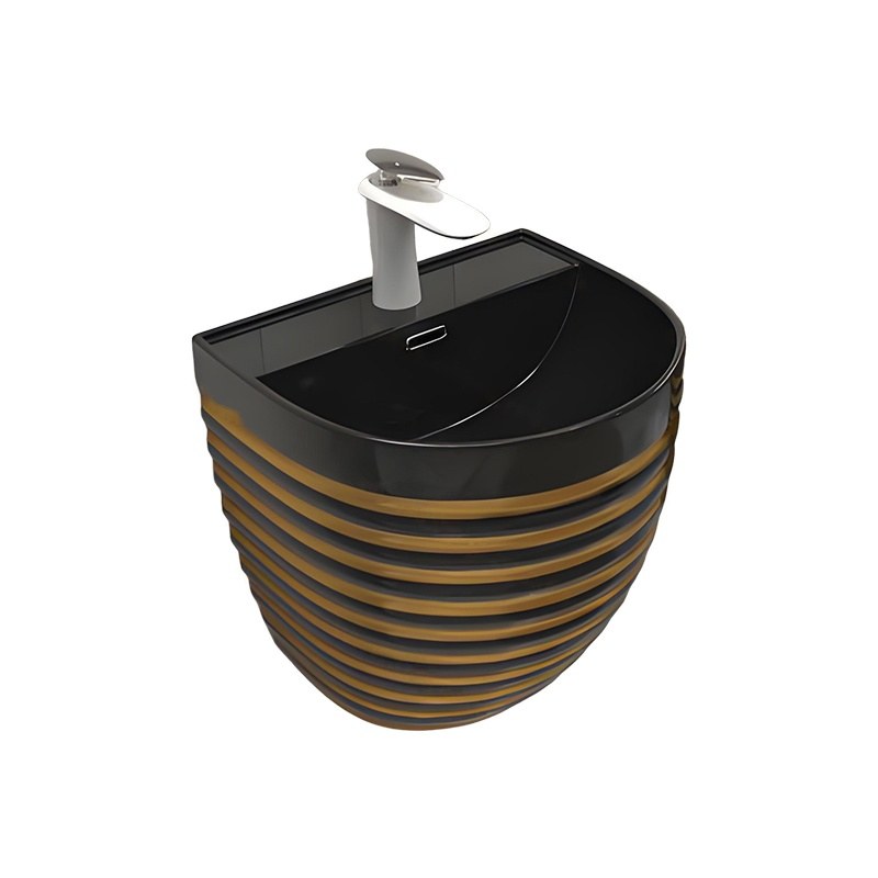 LT-5230-GID-GBL1 black wall-hung-basins