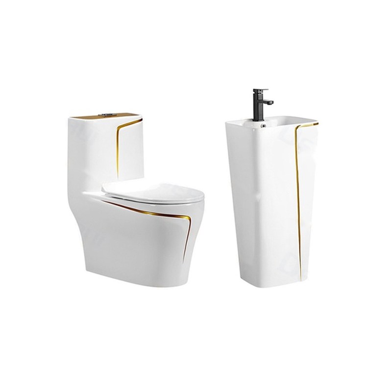 LT-1121-CG-GL----LT-320-CG-GL2 white two-piece-toilet-suites
