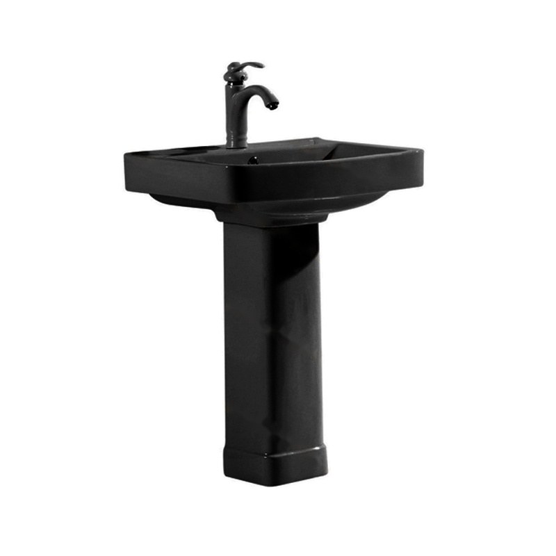 LT-389P-CG-N black pedestal-basins