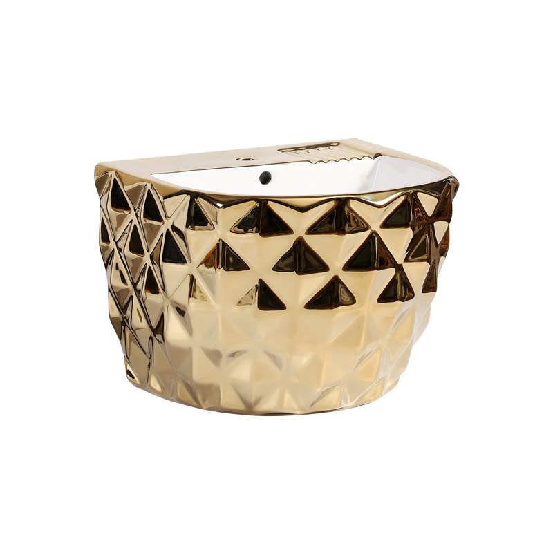 LT-5139-GI-GW gold wall-hung-basins
