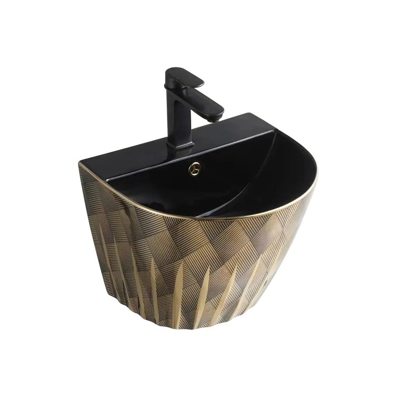 LT-5148-GID-M-GBL1 black wall-hung-basins