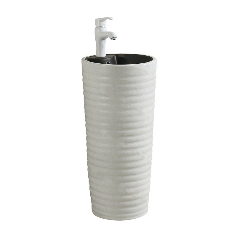 LT-367-FG-UWNBL grey pedestal-basins