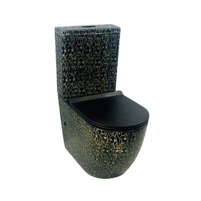 LT-1001-GID-BL black one-piece-toilets