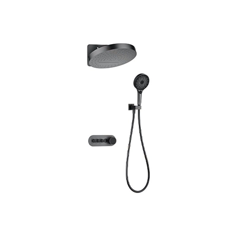 LT-10021-BRA-AZLYHS shower set, shower system, complete shower kit