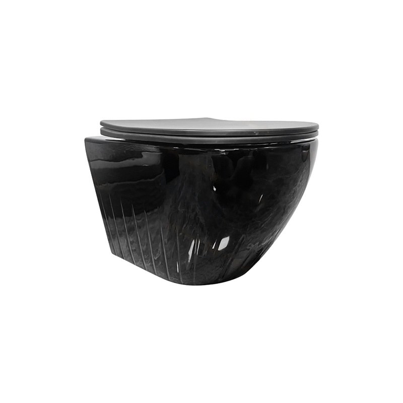 LT-WHT4049-CG-BL black wall-hung-toilets