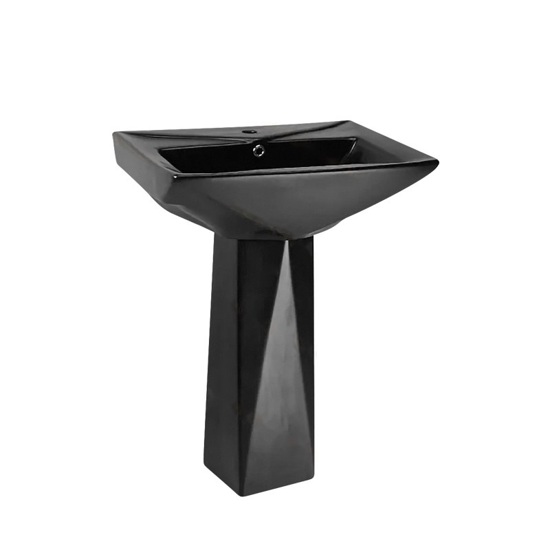 LT-307P-M-BL black pedestal-basins