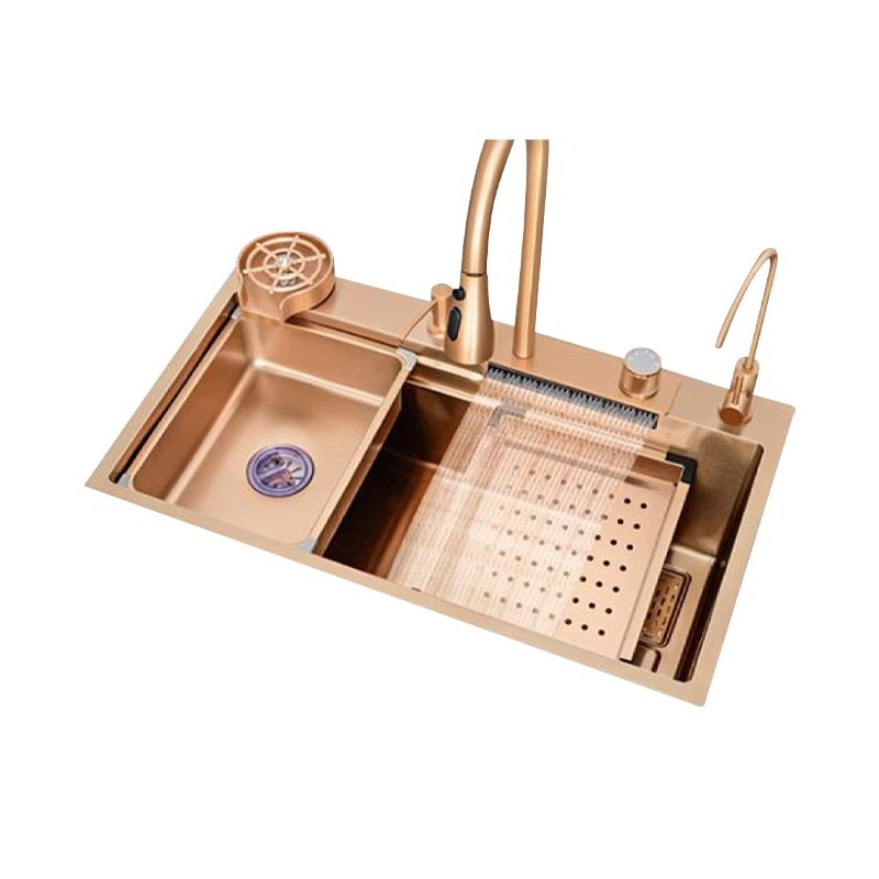 LT-8245FA1LS-Rose-golden kitchen sink, stainless sink, wash basin sink