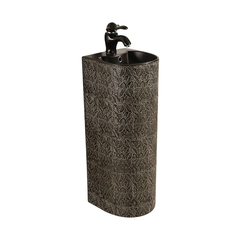 LT-325-HE-M-CT-1 black pedestal-basins