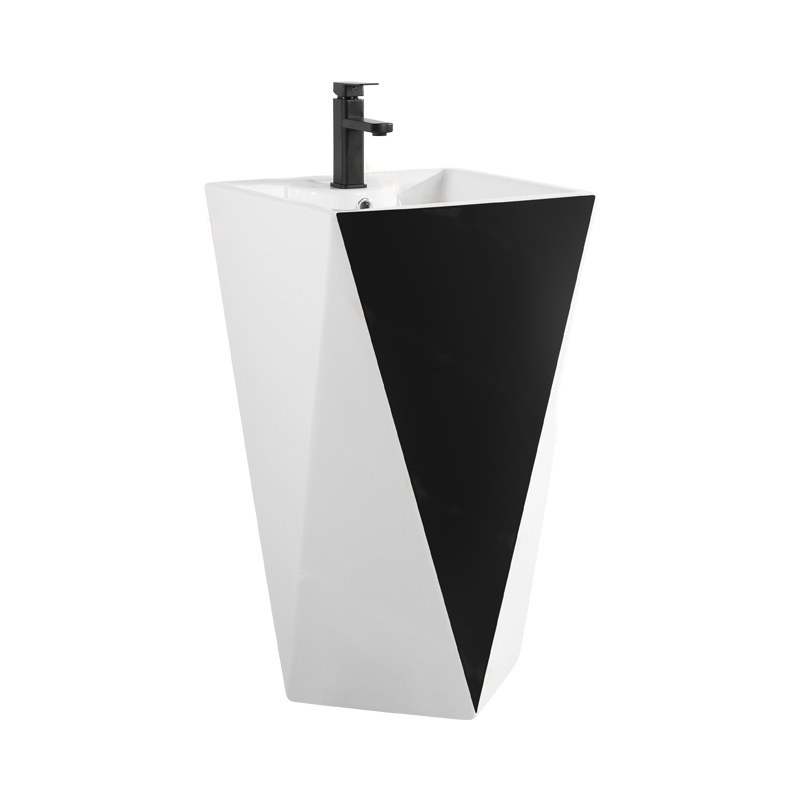 LT-307-CG-WBL black pedestal-basins