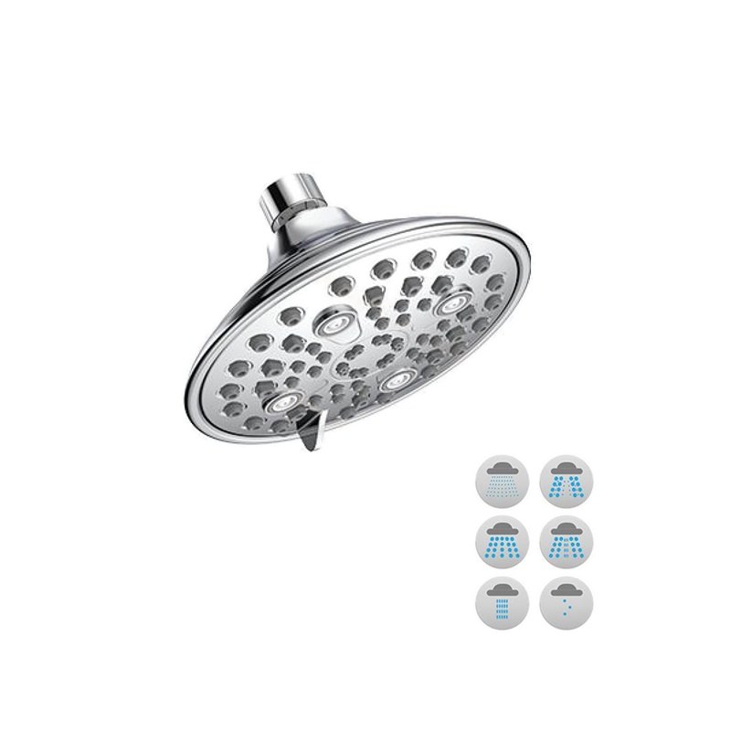 LT-10105-PLA-DP overhead shower, rain shower head, ceiling shower