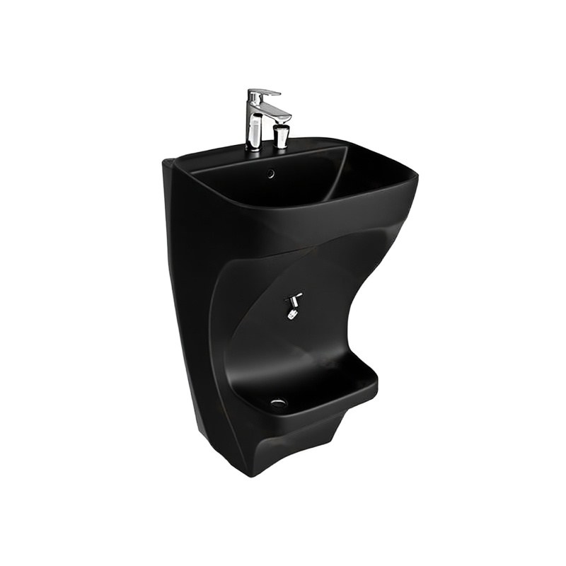 LT-885-M-BL black wall-hung-basins
