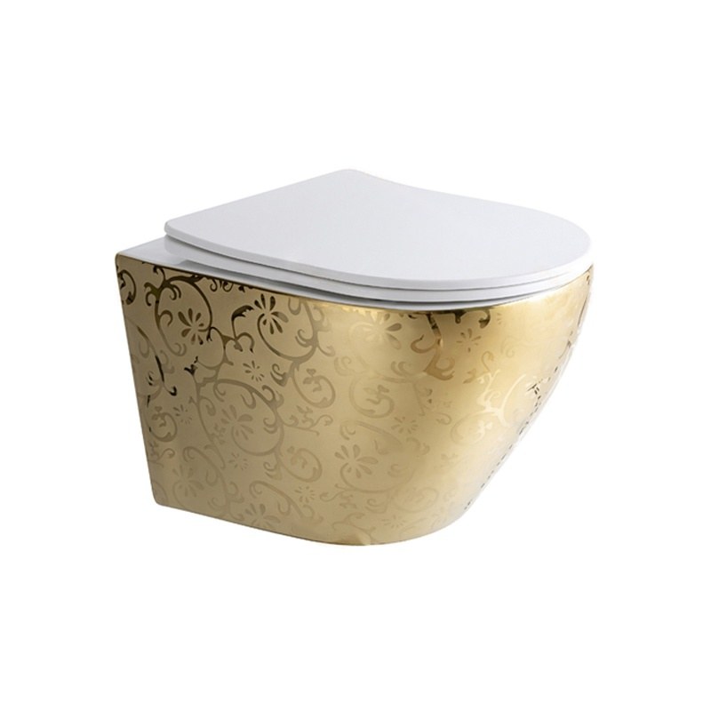LT-401WA-GID-GW1 gold wall-hung-toilets
