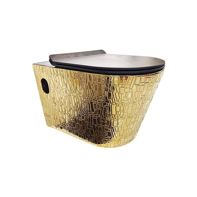 LT-442W-GI-GBL gold wall-hung-toilets