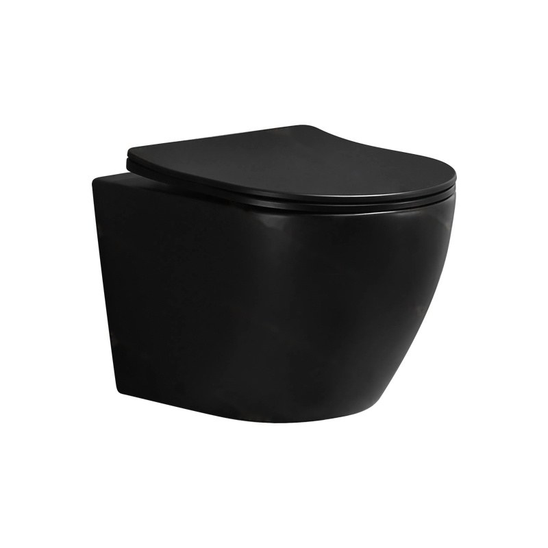 LT-417W-M-BL black wall-hung-toilets