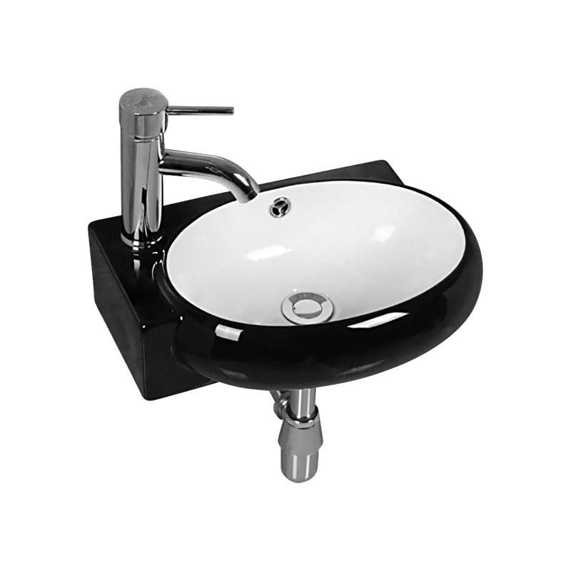 LT-551L-CG-BLW black wall-hung-basins