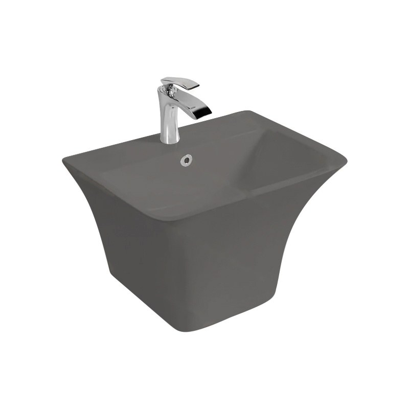 LT-5164-M-DG grey wall-hung-basins