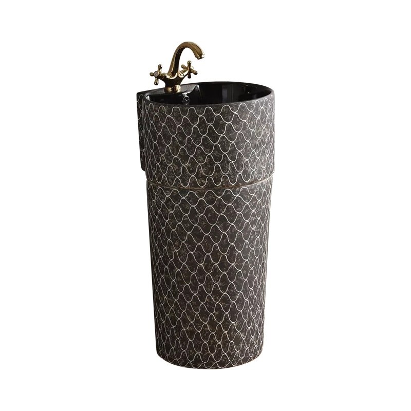 LT-302-SE-CT3 black pedestal-basins