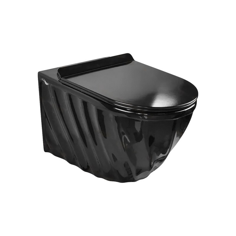 LT-WHT4032-CG-BL black wall-hung-toilets