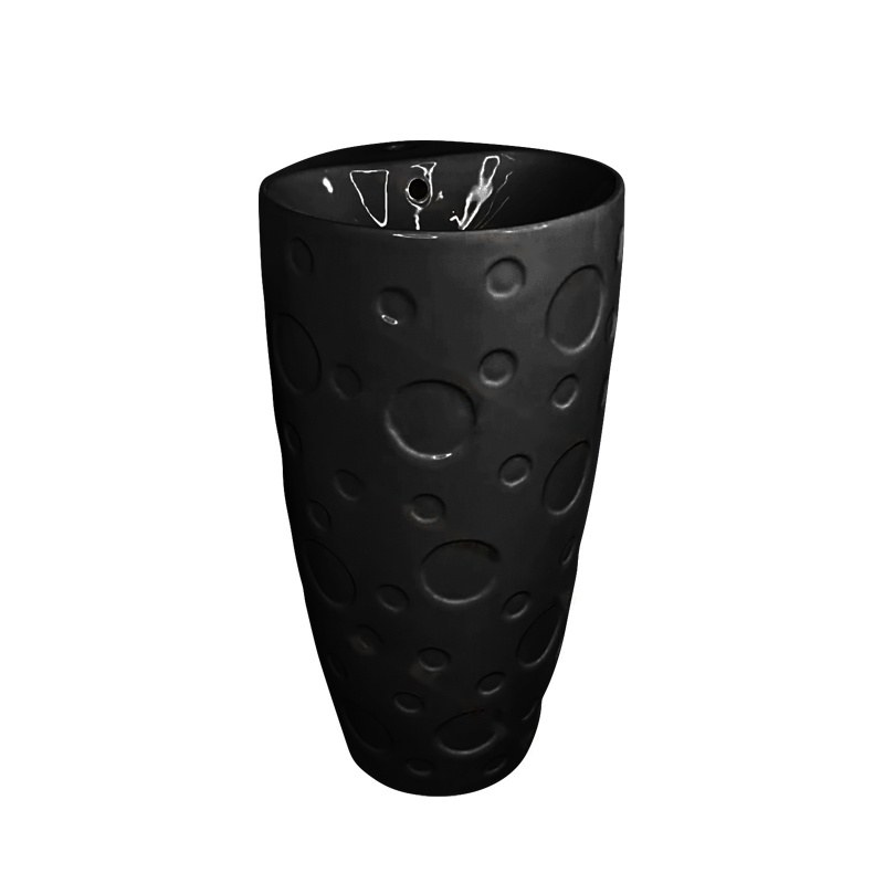 LT-323-CG-BL black pedestal-basins