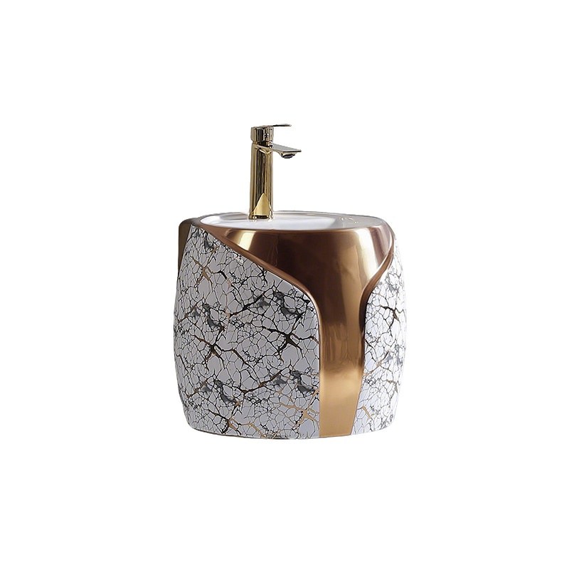 LT-5275-DP-WG patterned wall-hung-basins