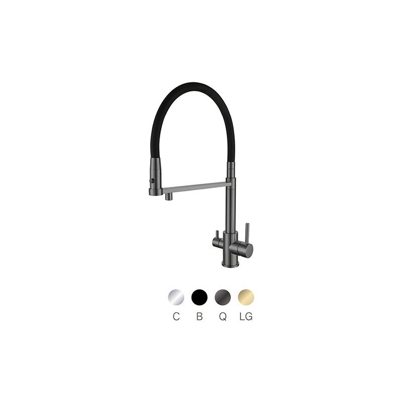 LT-10032-BRA-TCCLSSCLRLT kitchen faucet, kitchen mixer tap, sink faucet
