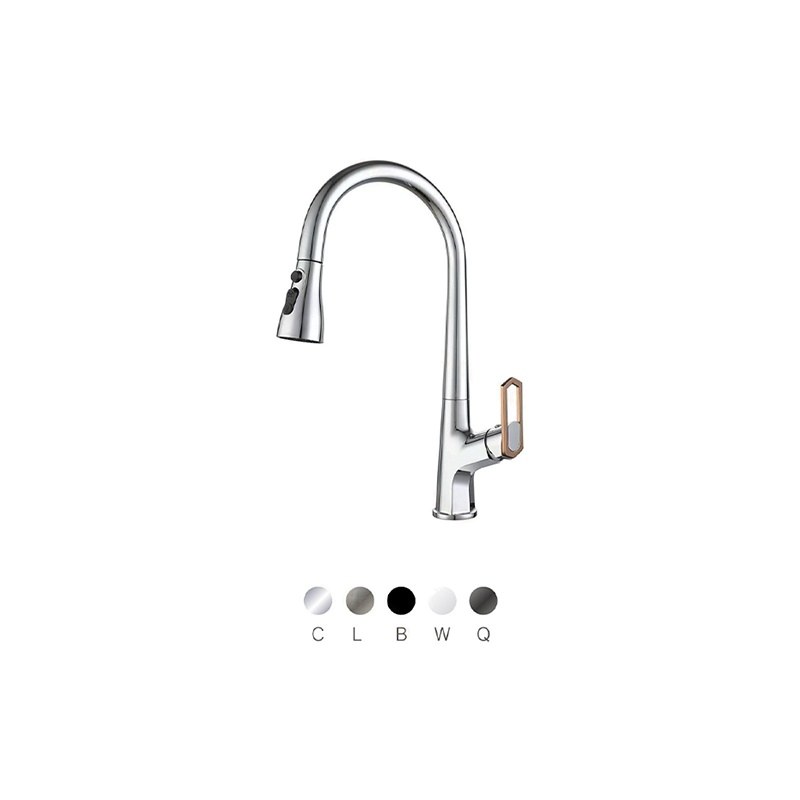 LT-10047-BRA-TCCLSSCLRLT kitchen faucet, kitchen mixer tap, sink faucet