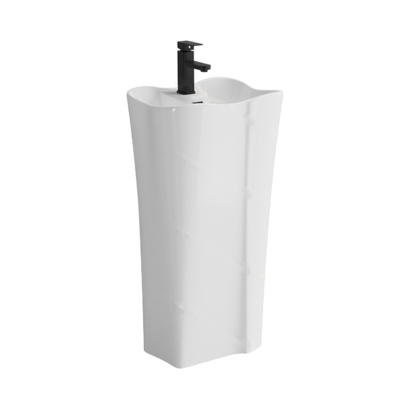 LT-377 white pedestal-basins