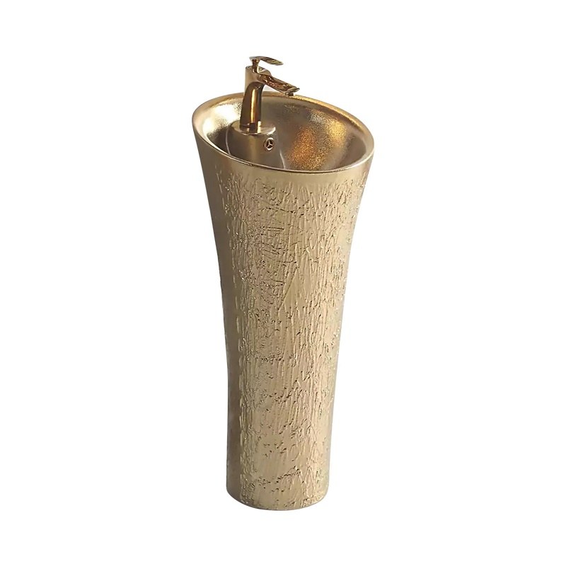 LT-341-RS-GD gold pedestal-basins